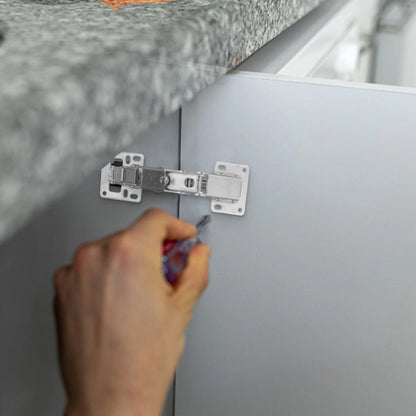 Silent Motion Wardrobe Hinges for Large Angle Applications (180°)