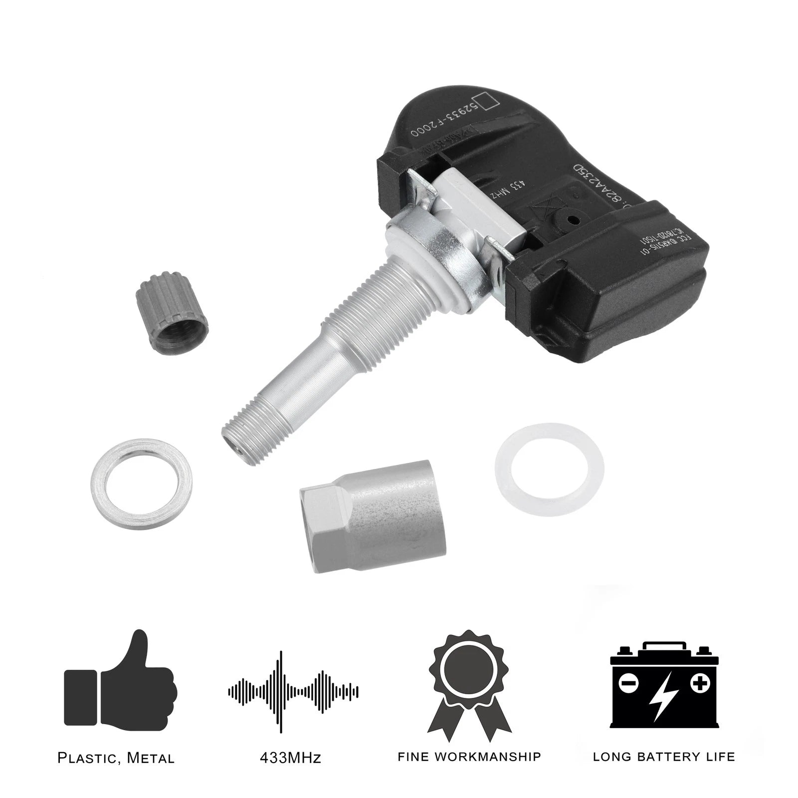 TPMS Tire Pressure Sensor 433 MHz Replacement for Hyundai Elantra (2014–2018)