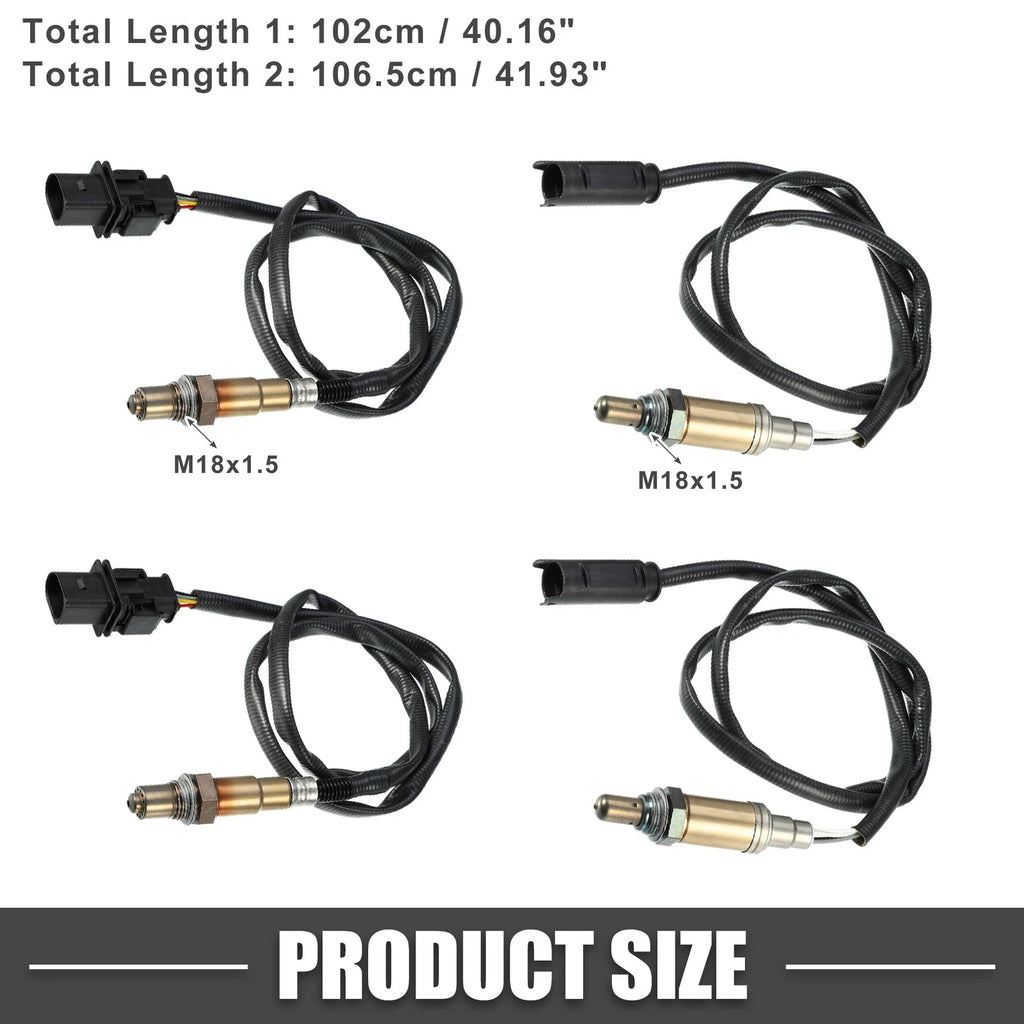 4pc Upstream Downstream O2 Oxygen Sensor for BMW 325i 3 Series (2003–2005)