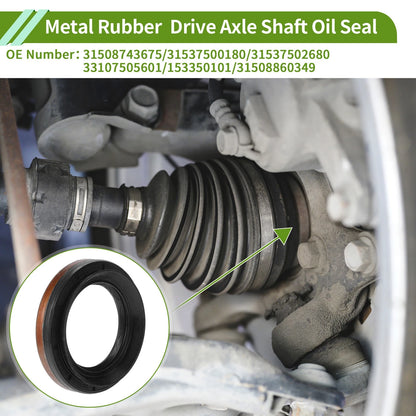 Drive Axle Shaft Oil Seal Left Differential Carrier Seal for BMW (2006–2018)