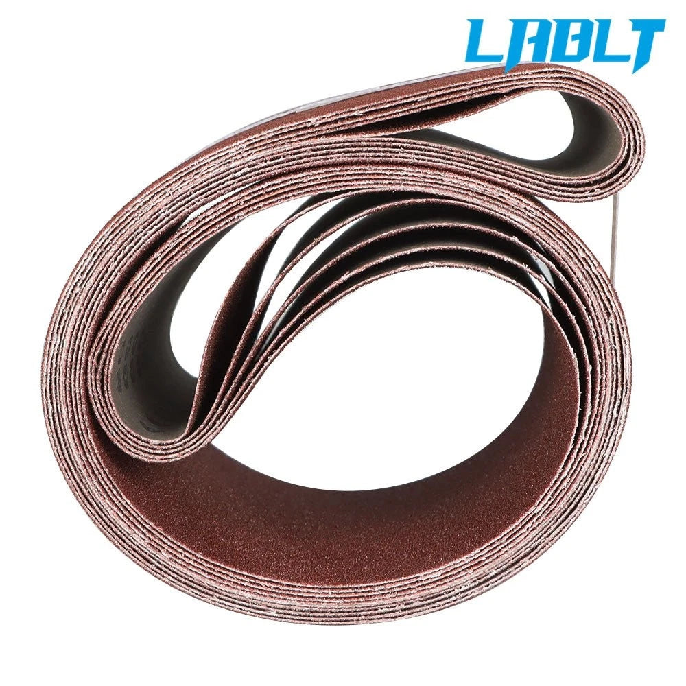 Set of 5 Sanding Belts for Belt Sander (6"×48", 80 Grit, Aluminum Oxide)
