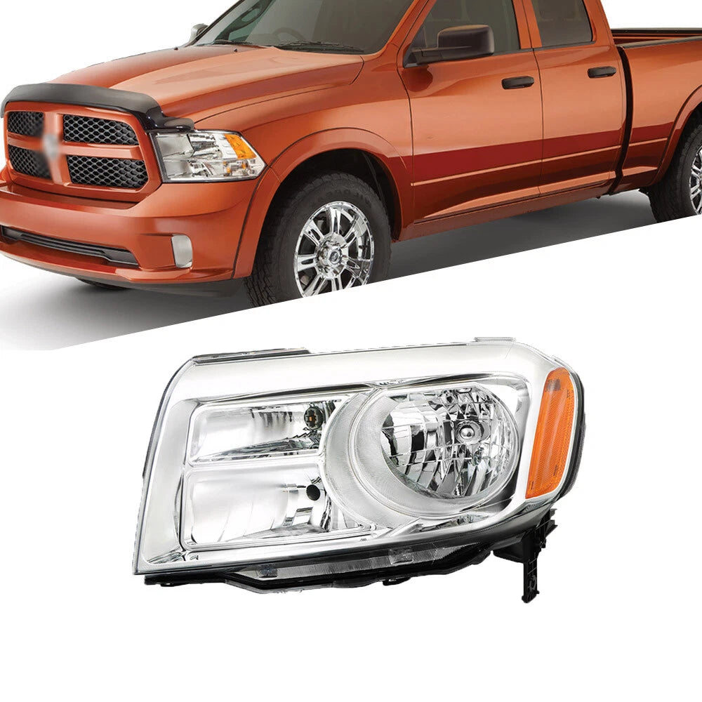 Headlight Assembly for Honda Pilot (2012–2015) Driver Side Halogen Chrome