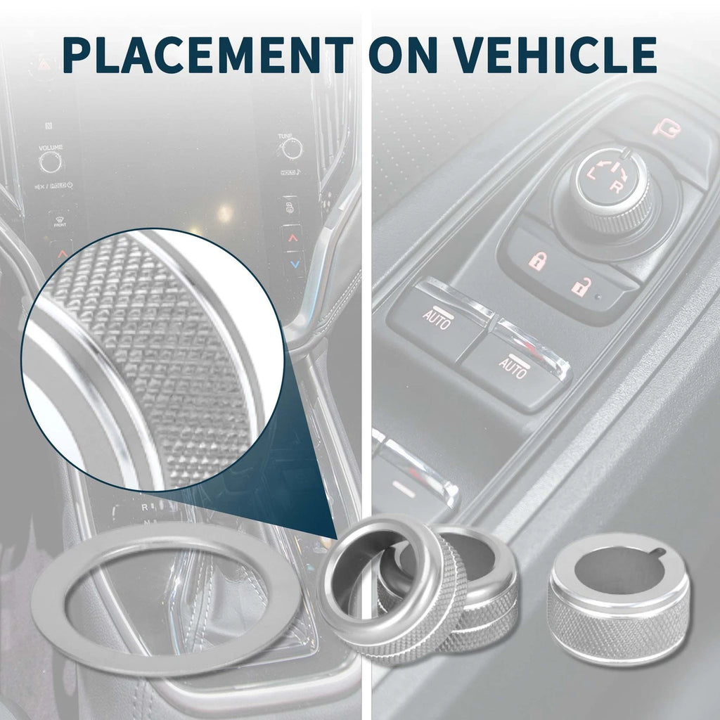 Engine Start Mirror Knob Cover 4 Pcs Replacement for Subaru WRX (2022–2023)