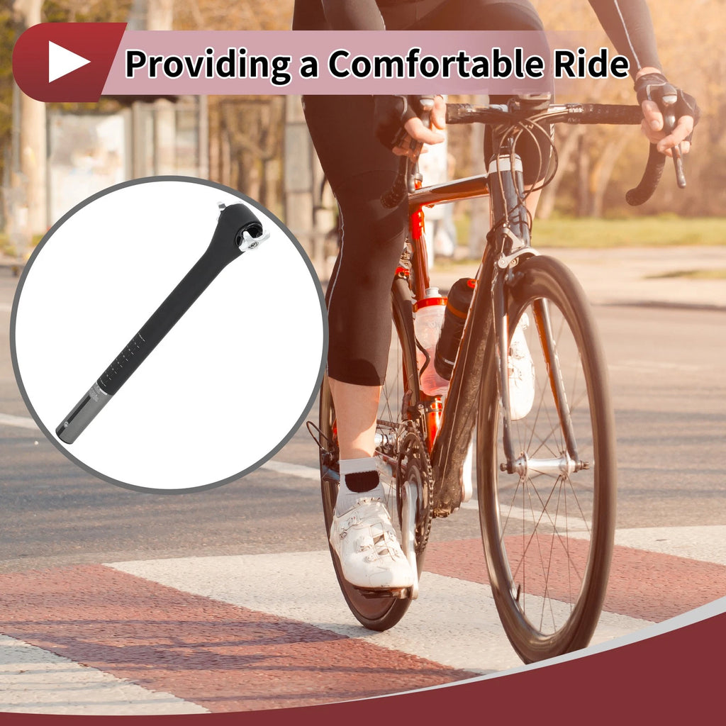 Seat Post 27.2x400mm 5 Degree Offset for Bike MTB Road (All Makes)