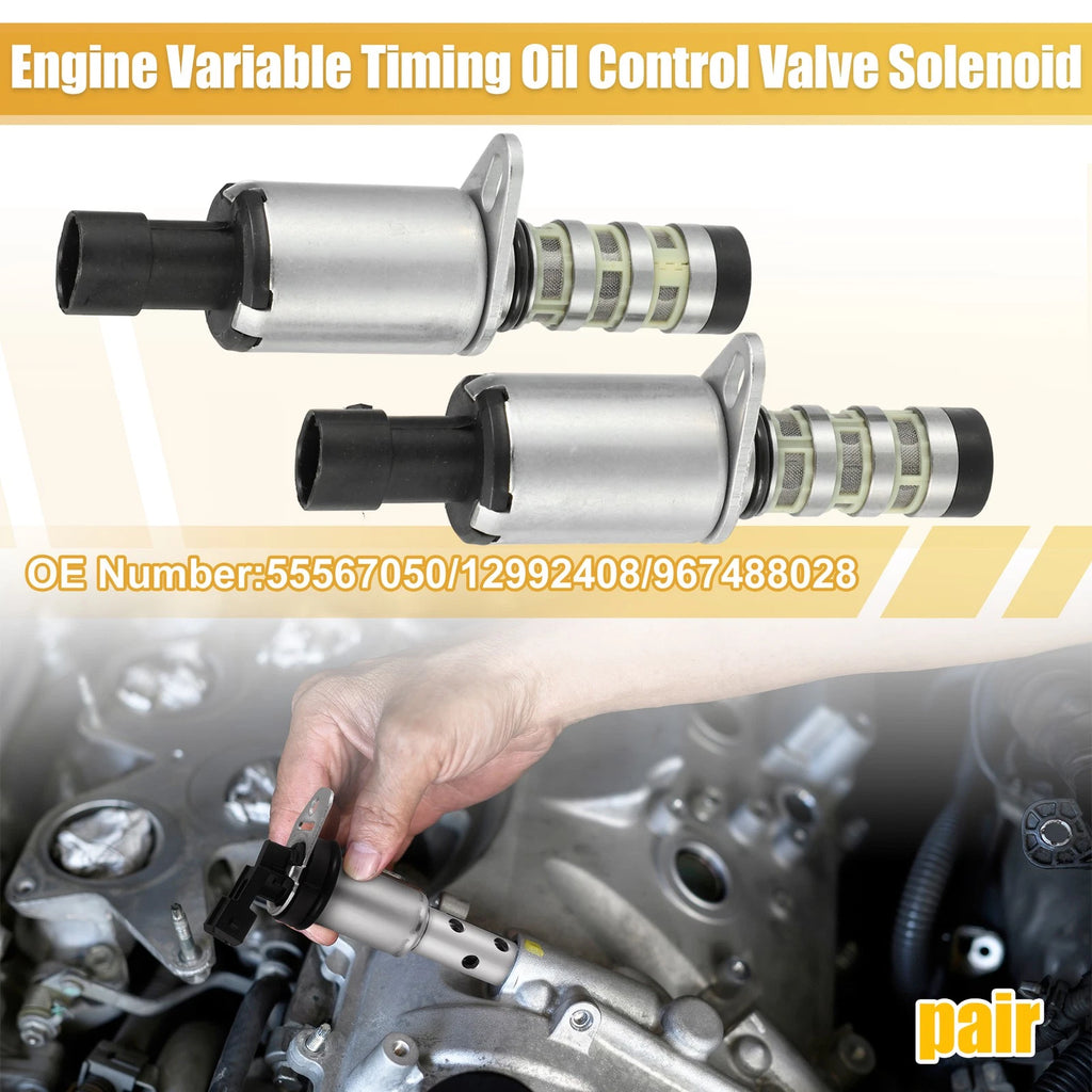 2PCS Variable Valve Timing Solenoid VVT Replacement for Chevrolet Trax (2013–2017)
