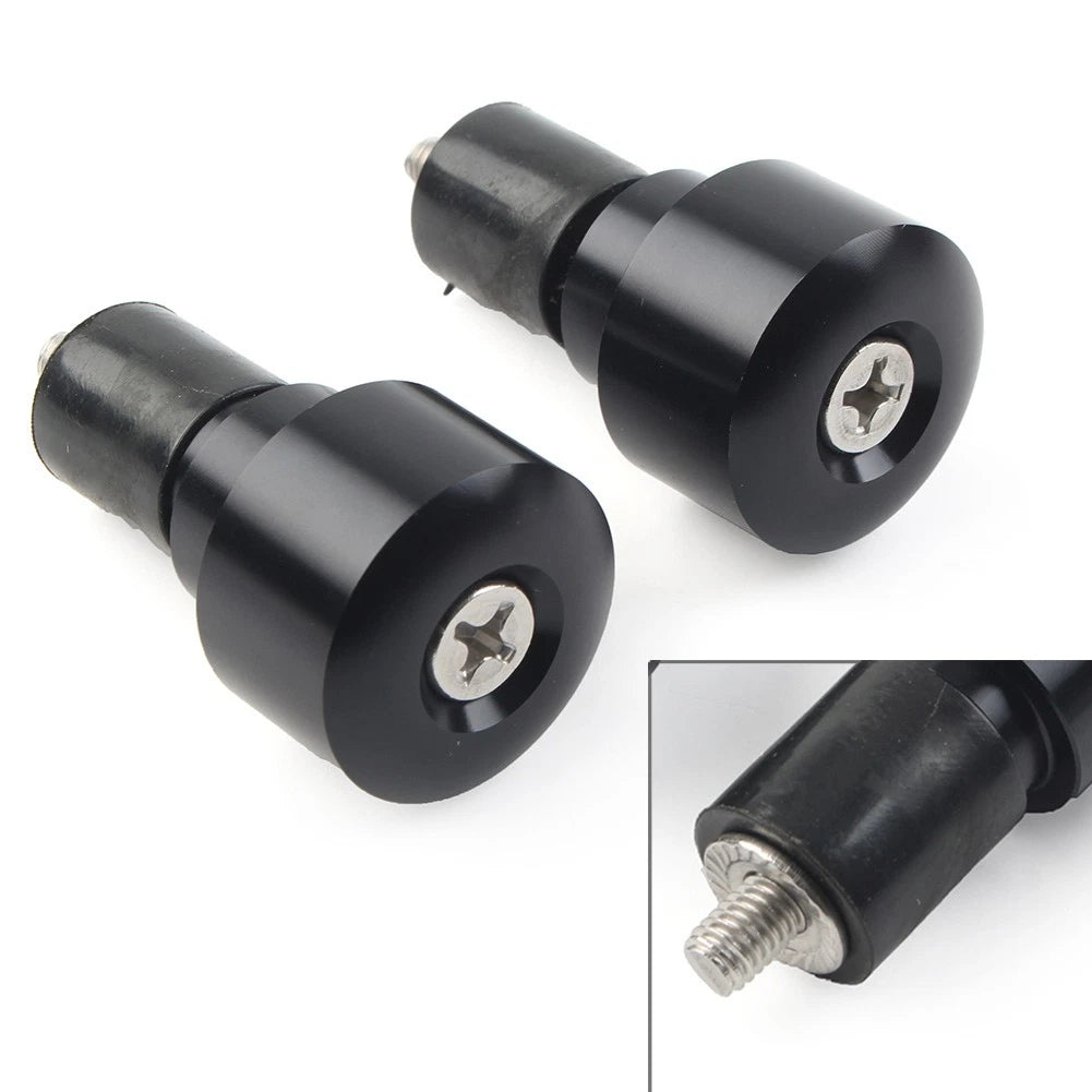 Handlebar Grips & End Slider Caps for Honda CBR600RR (2003–2016) Black