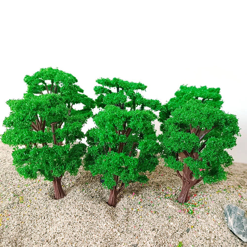10Pcs 3.14" Tree Model for Train Railroad Layout Diorama