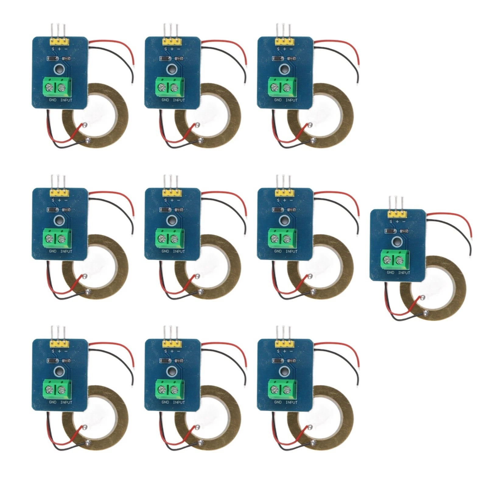 10-Piece Piezoelectric Sensor Module for Arduino (Vibration Detection)