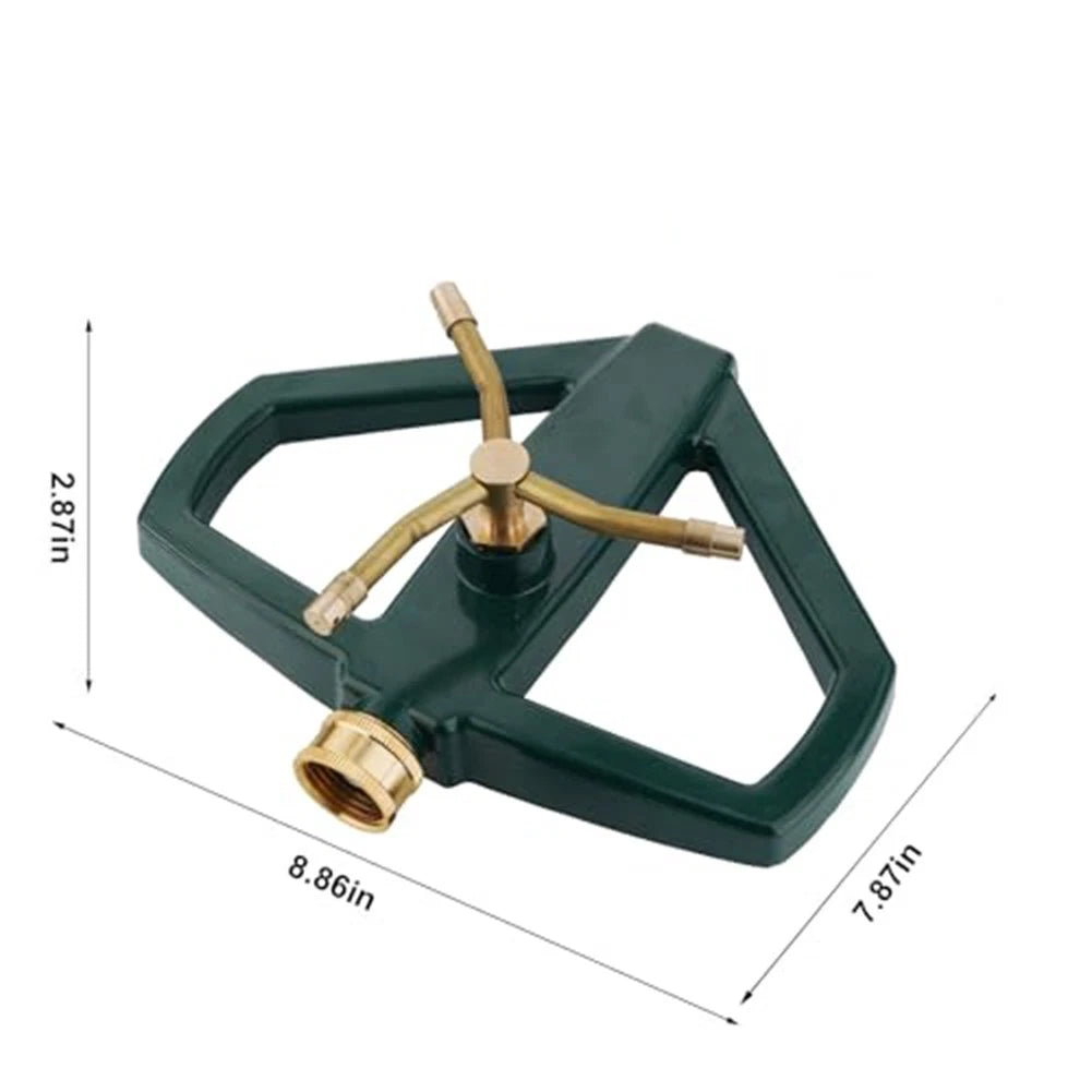 360-Degree Brass Nozzle Lawn Sprinkler for Garden Irrigation