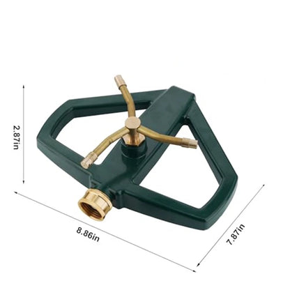 360-Degree Brass Nozzle Lawn Sprinkler for Garden Irrigation