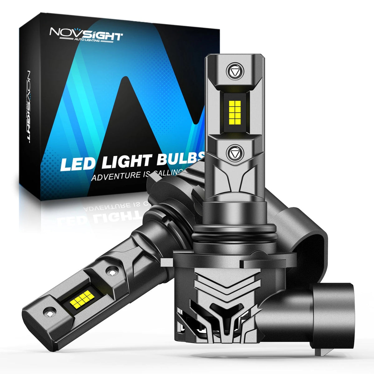 2X 9005 LED Headlight Bulbs for NOVSIGHT (36000LM, 6500K, CANbus Ready)