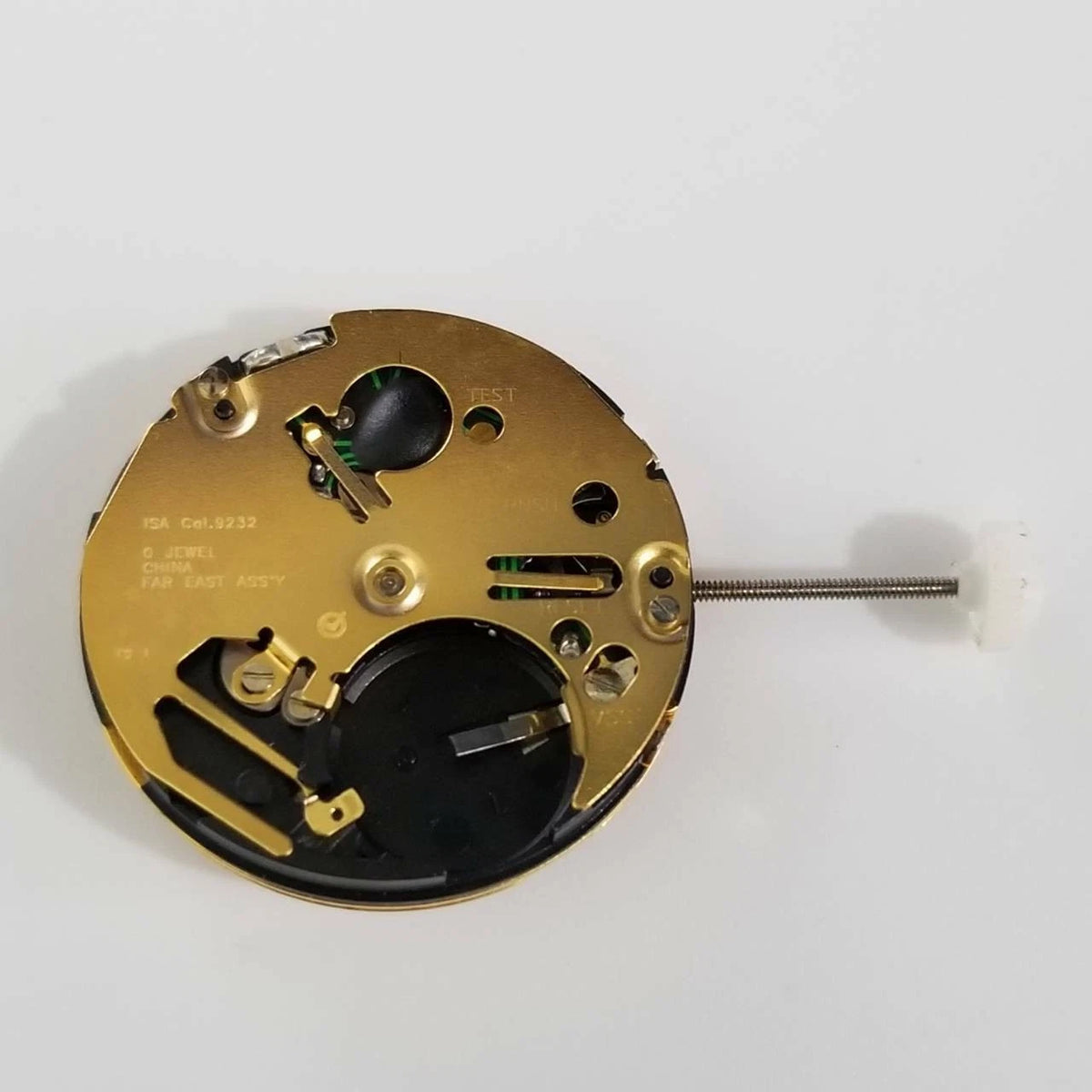 Watch Movement with Stem & Battery for ISA 9232 (23.3mm Diameter)