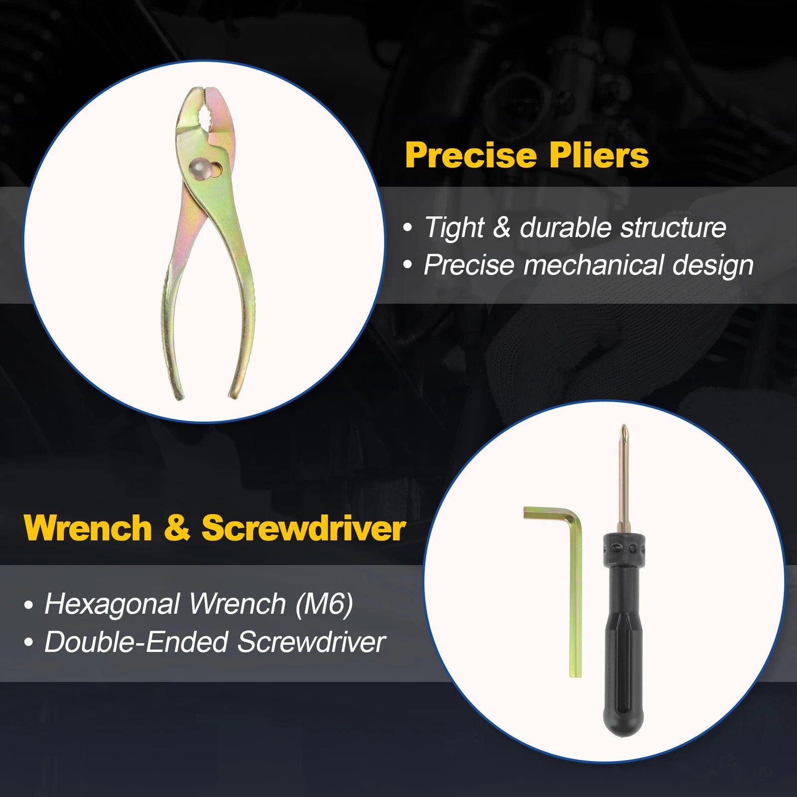 8PCS Motorcycle Repair Tool Kit for