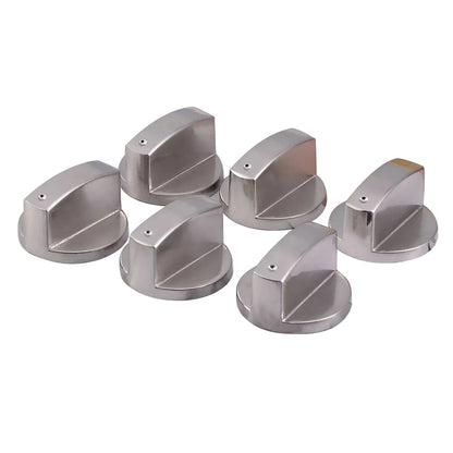 Set of 6 Gas Stove Knobs for Cooker Oven Replacement