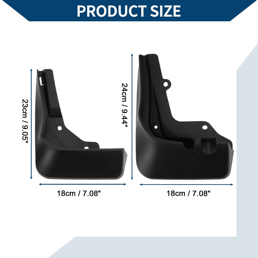 Mud Flaps Splash Guards 1 Set Replacement for Mercedes-Benz A Class Sport (2019–2022)