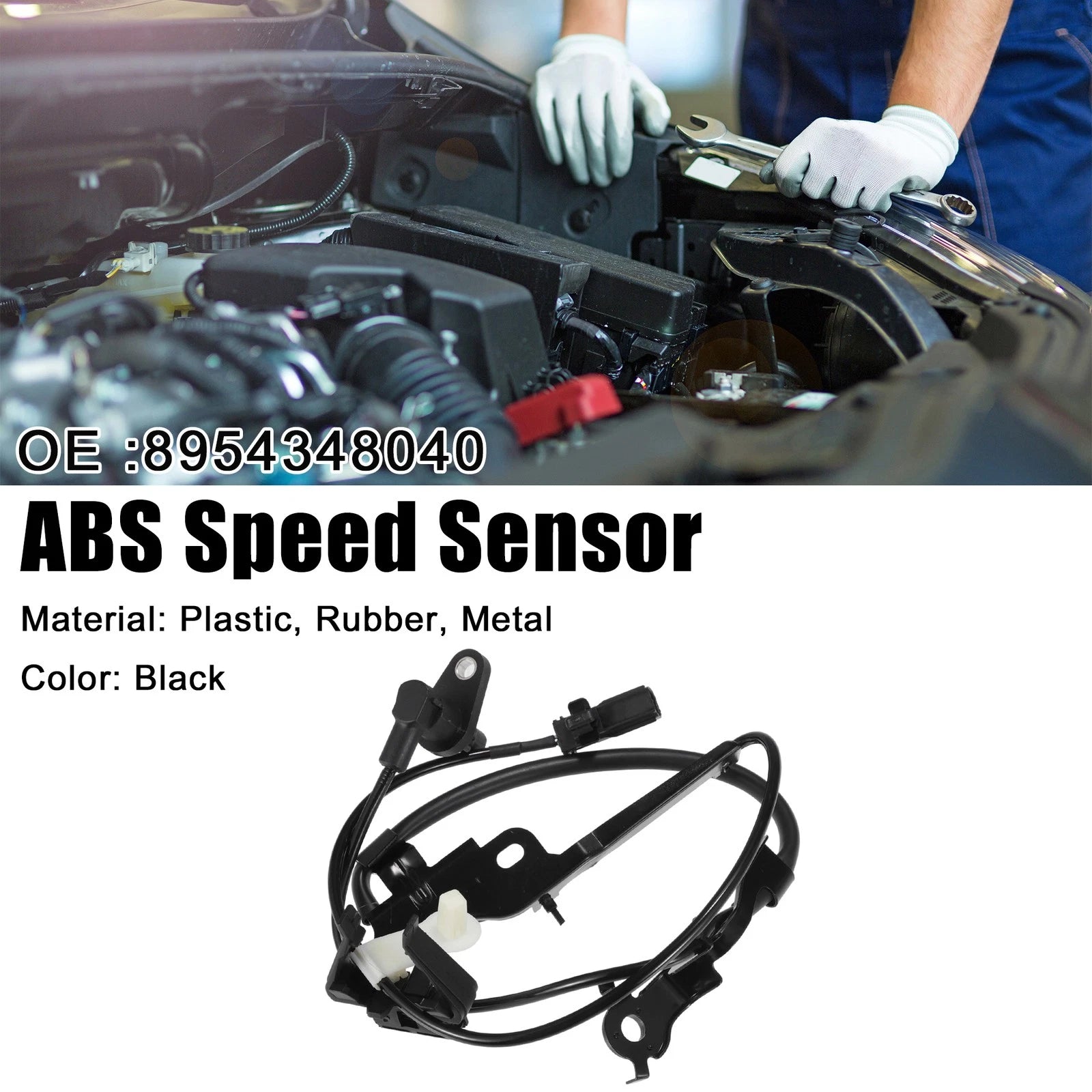 ABS Wheel Speed Sensor Front Left Replacement for Toyota Highlander (2014–2019)