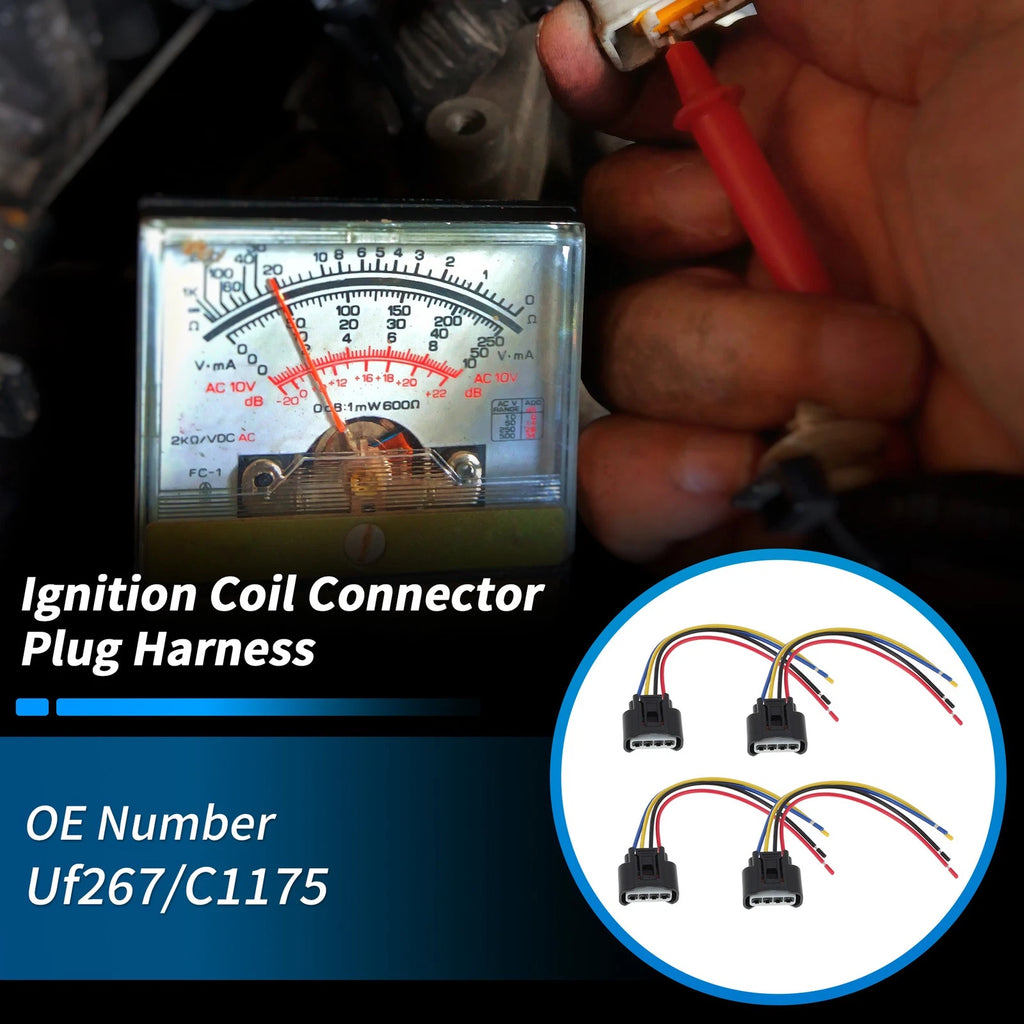 Ignition Coil Connector Plug Harness 4Pcs for Lexus ES300 (1999–2003)