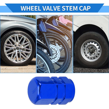 Tire Valve Stem Caps Replacement for Car SUV Bike RV (10x17mm) (8 Pcs)