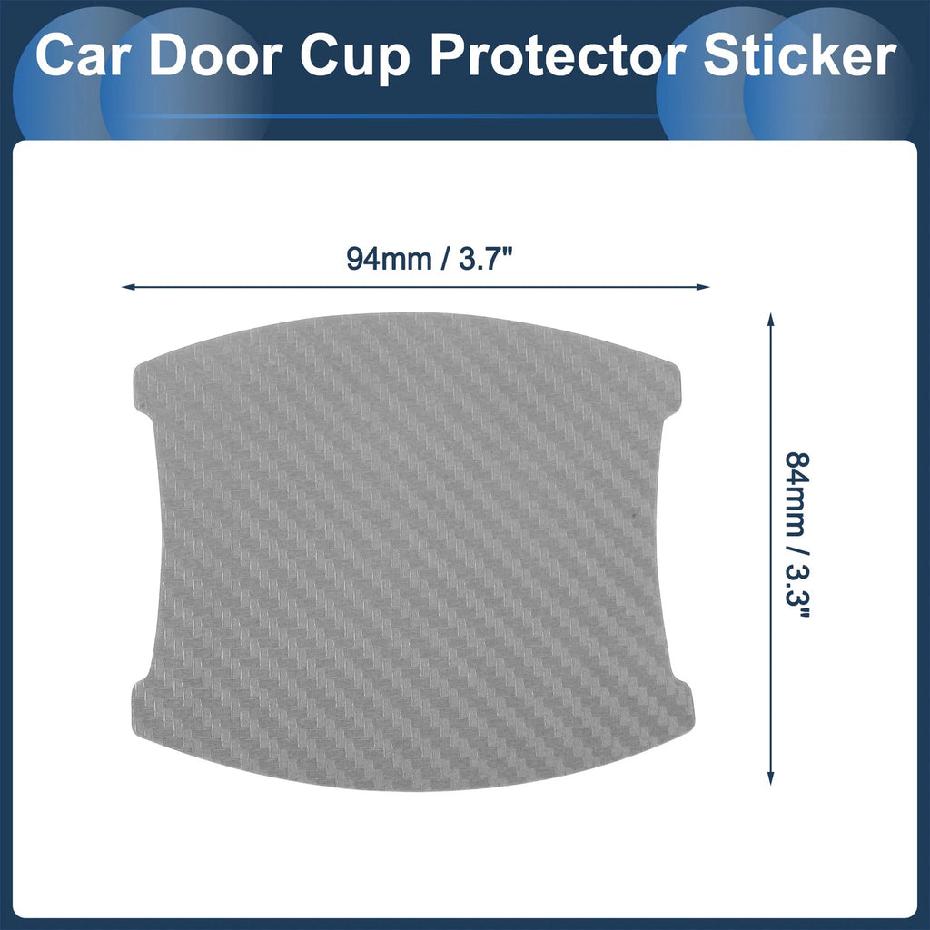 3D Car Door Handle Scratch Protector for Universal Vehicles (84x94mm)