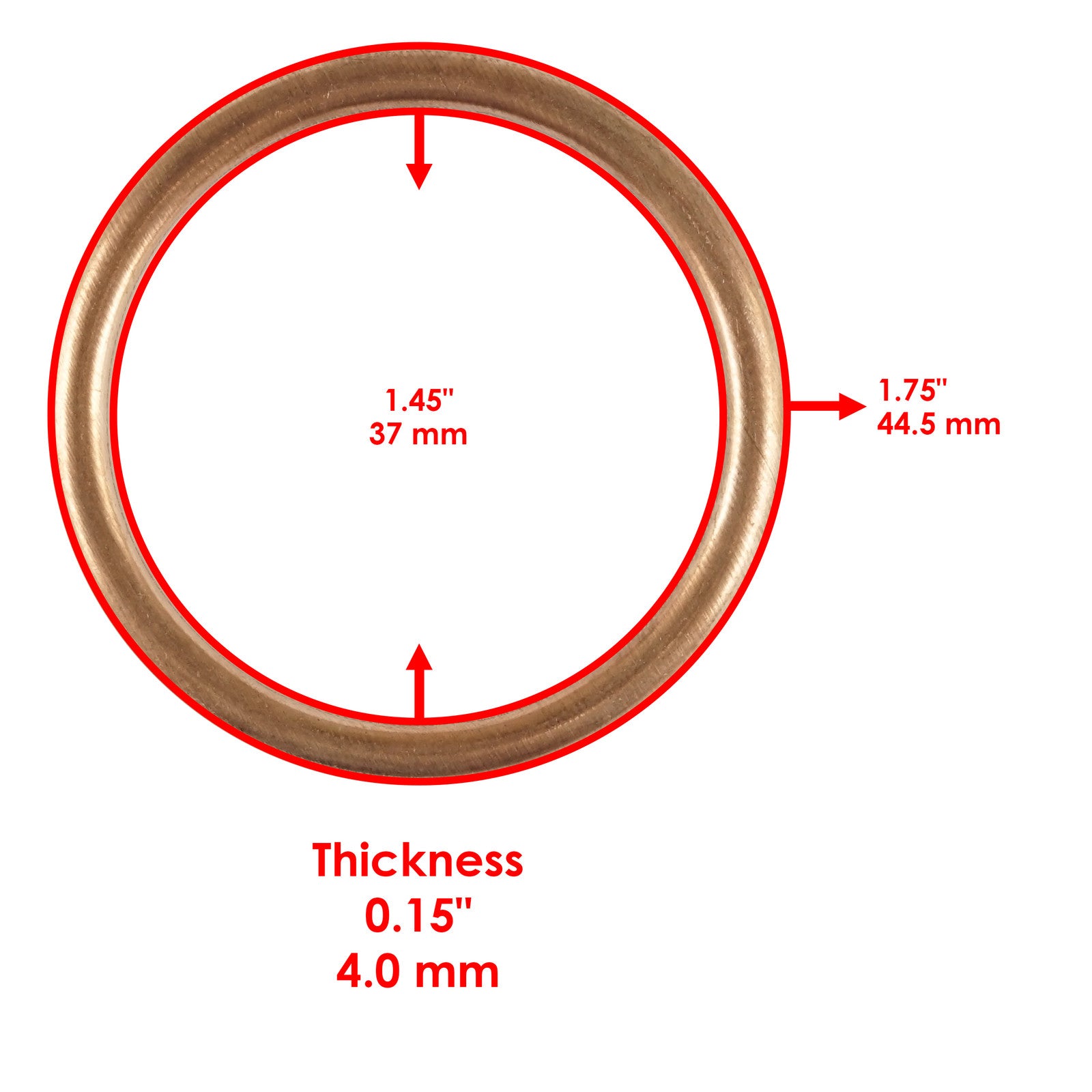 Exhaust Pipe Gasket Replacement for Honda TRX650 Rincon 650 4X4 (2003–2005)