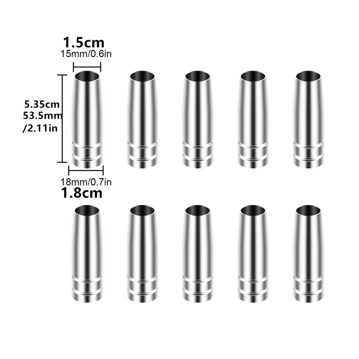 10X Conical Nozzle for MB 15AK MIG MAG CO2 Welding Torch (DIY)