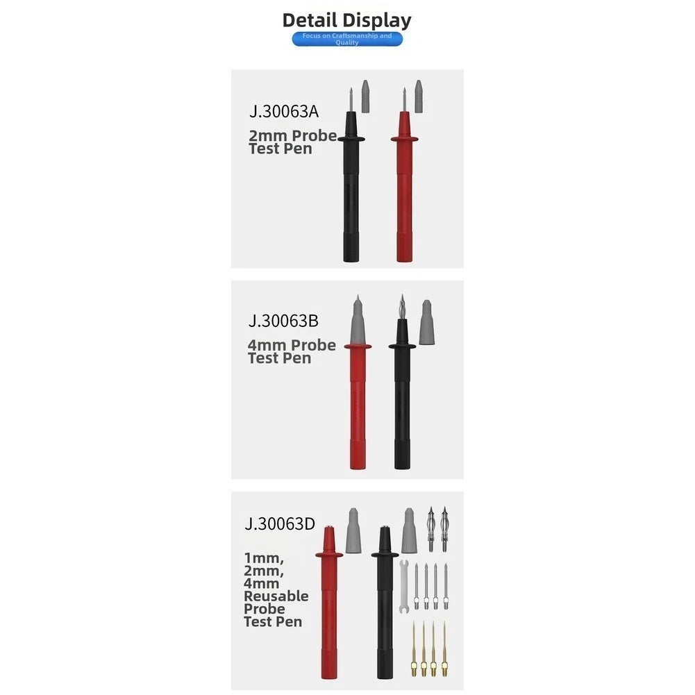 Interchangeable Tips Multimeter Probes for Electrical Troubleshooting