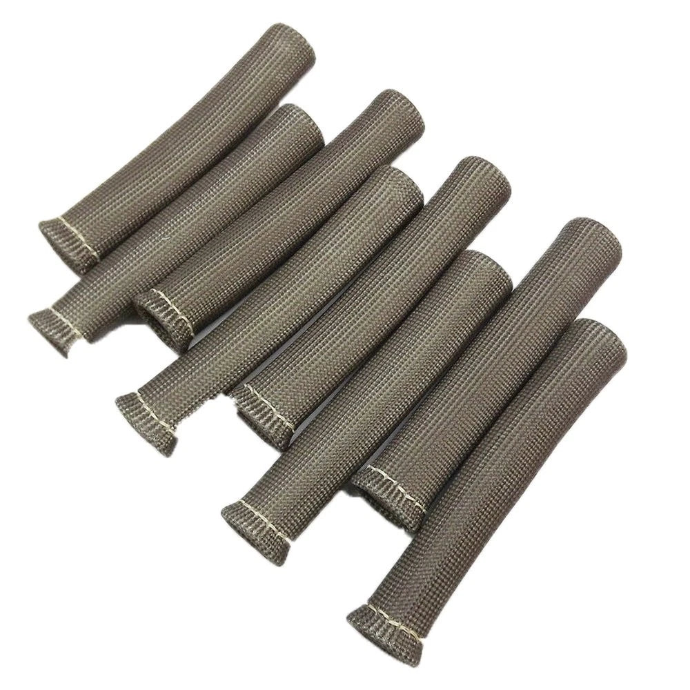 Set of 8 Gray Plug Wire Boots Heat Shield Protector Sleeve for SBC BBC 350