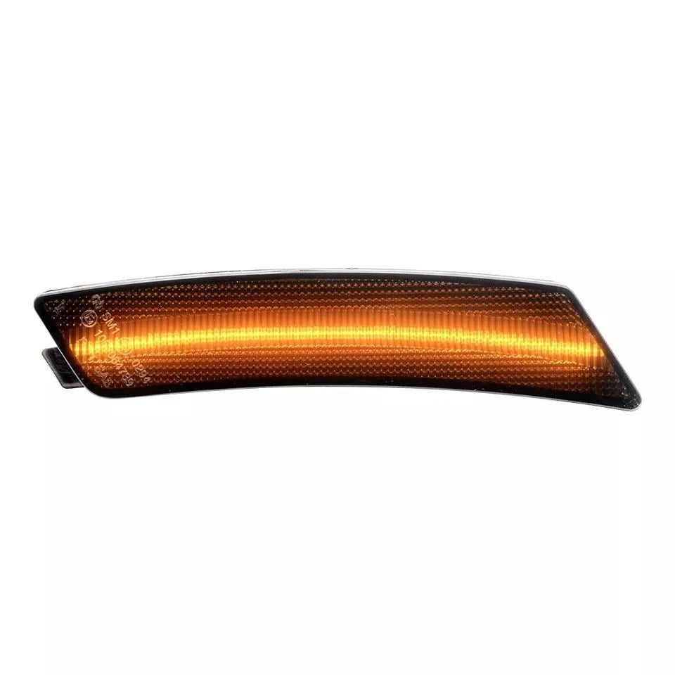 LED Smoked Lens Amber Front Bumper Side Marker Lights for Cadillac CT5 (2020–2024)