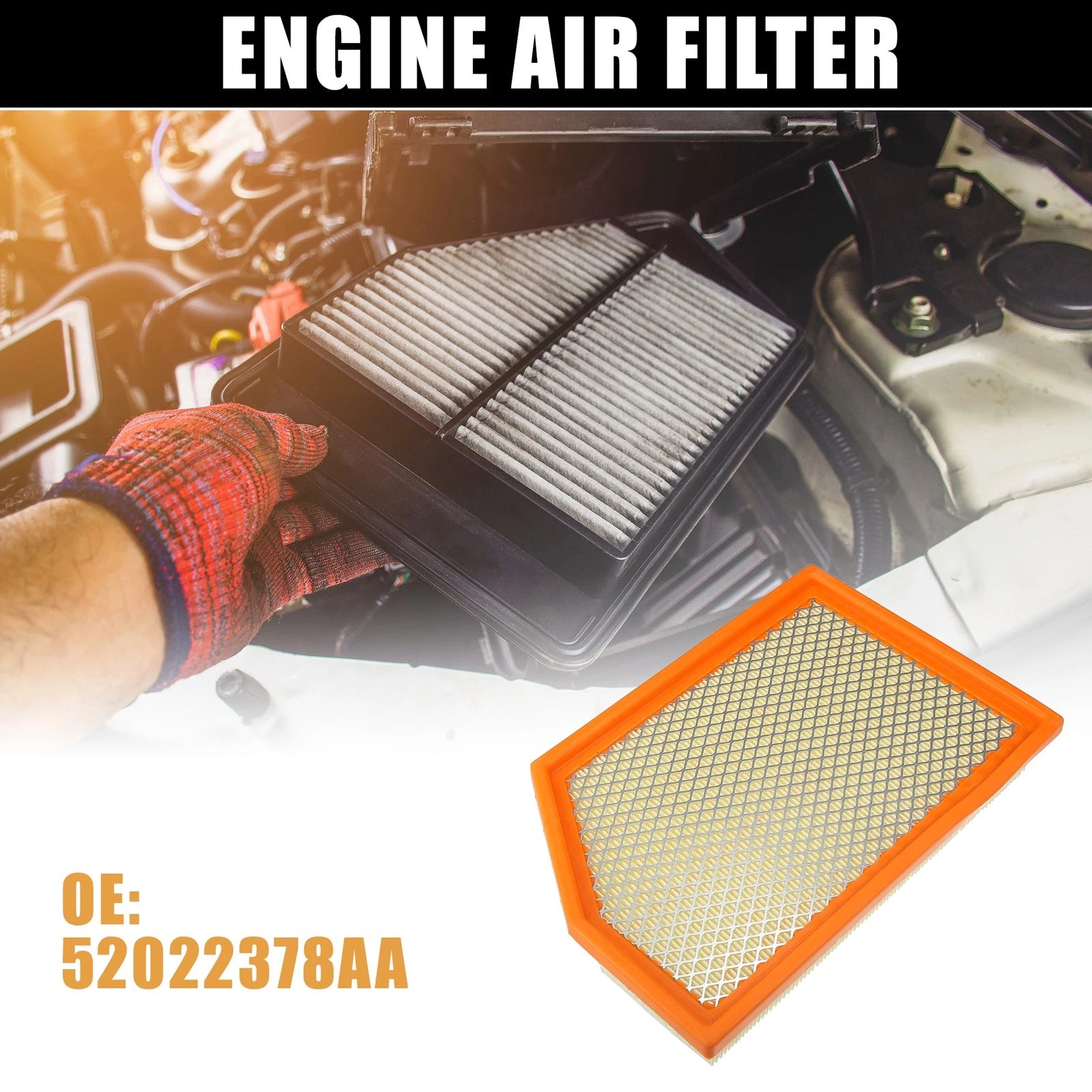 Engine Air Filter 52022378AA for Jeep Cherokee (2014–2018)