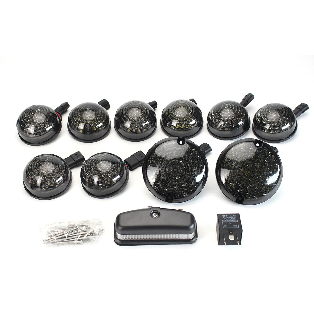 12x LED Smoke Lamp Upgrade Kit for Land Rover Defender 90 110 130