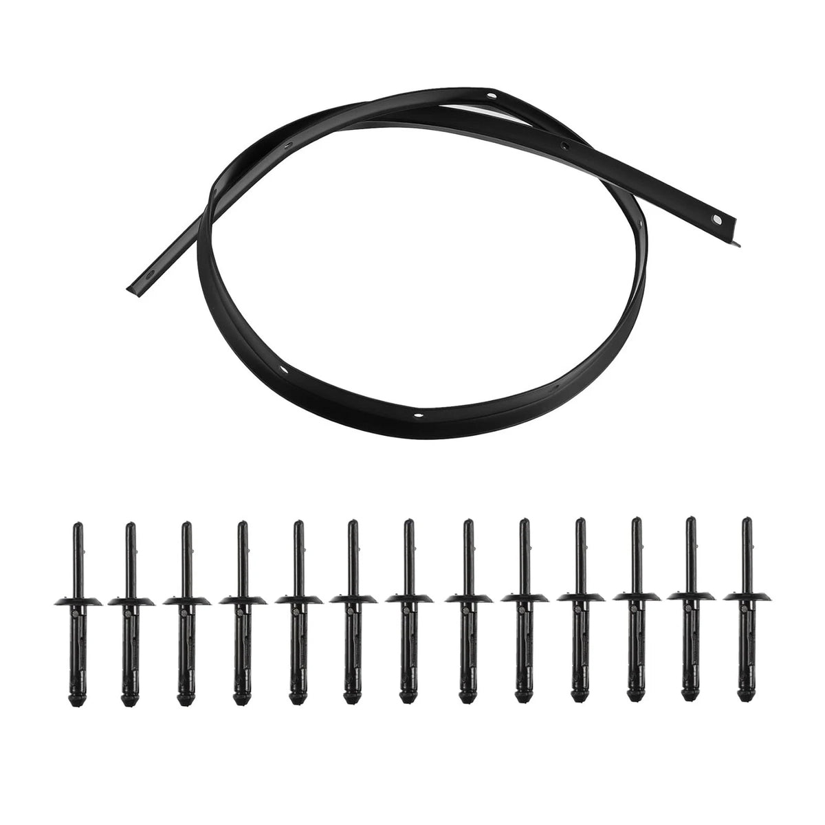 Front Bumper Hood Seal & Rivets Kit for Dodge Challenger (2008–2022)