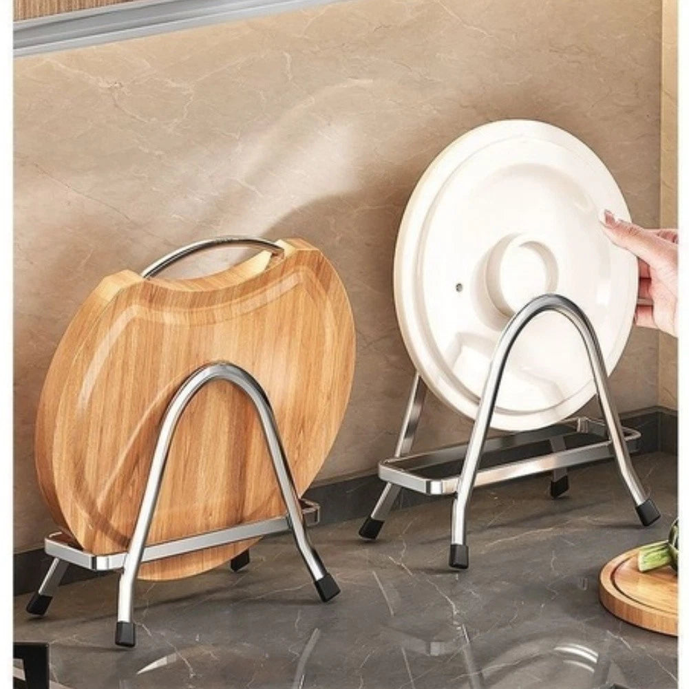 304 SS Cutting Board Holder for Various Boards and Lids