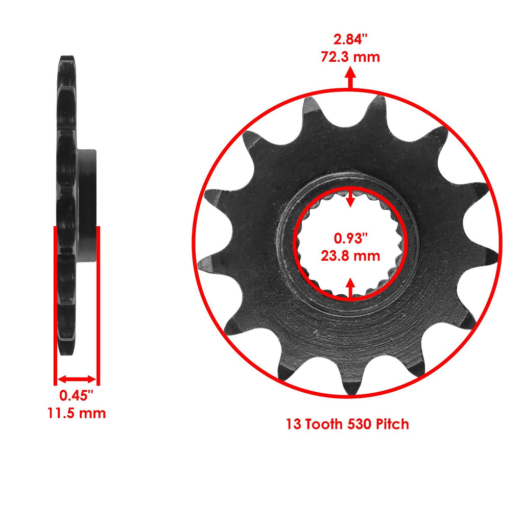 Drive Chain and Sprockets Kit for Polaris Scrambler 400 2X4 (2000–2002)