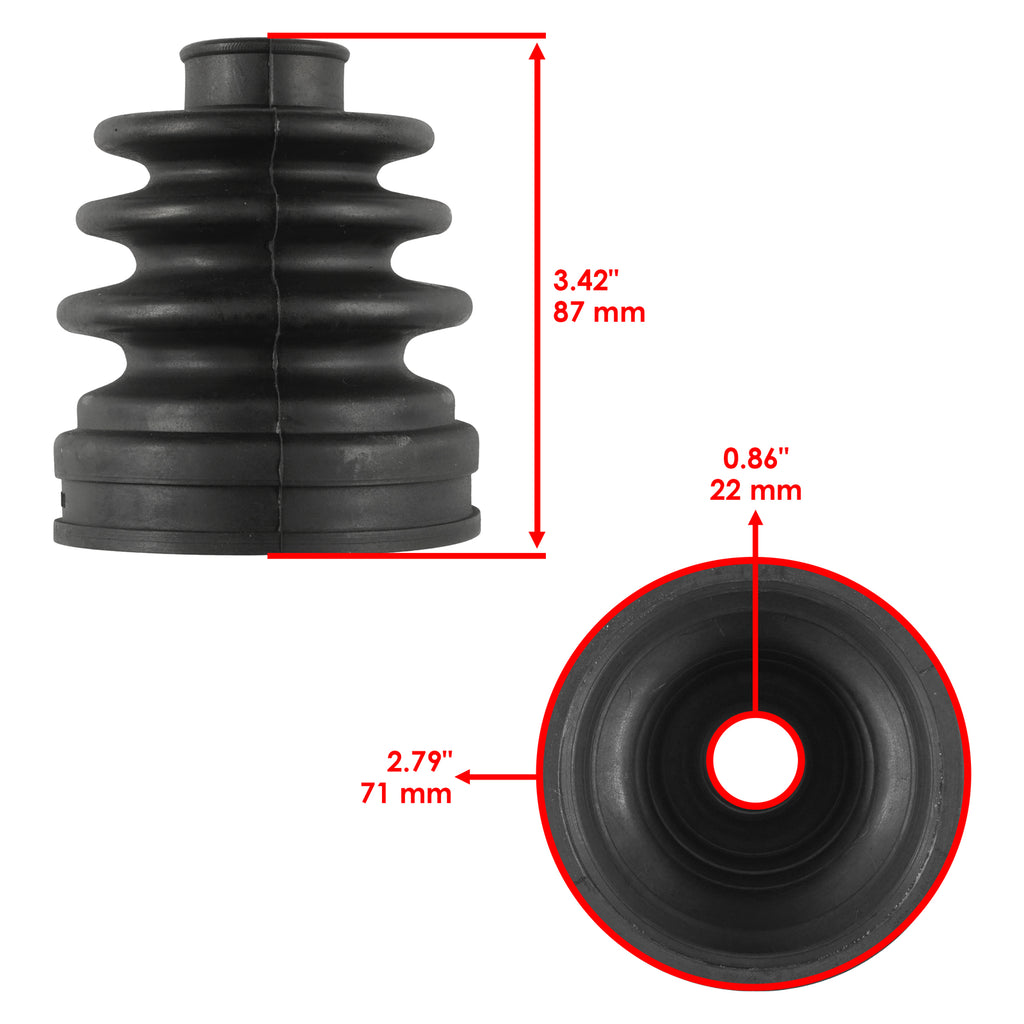 Caltric Rear Axle CV Boot Kit Replacement for Honda Rancher 420 (2015–2018)