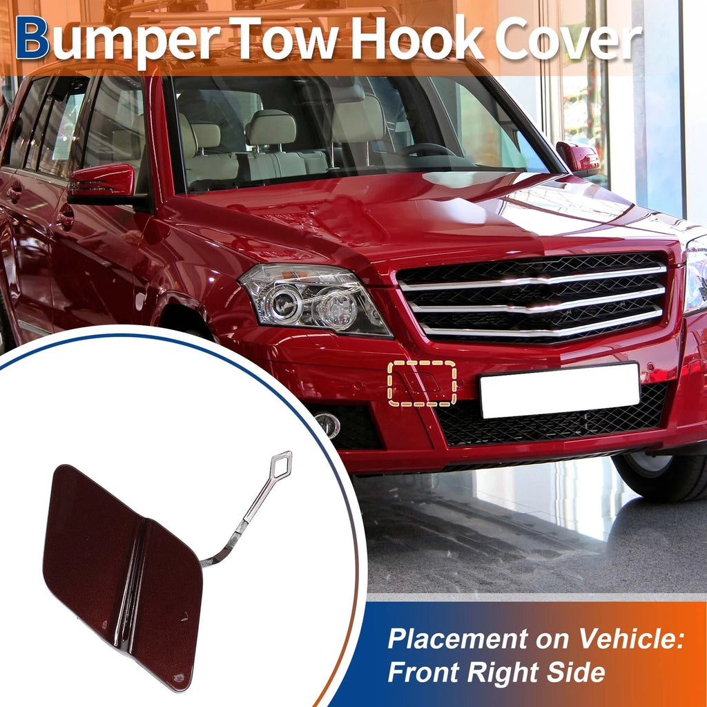 Front Tow Hook Cover Replacement for Mercedes-Benz GLK350 (2010–2015)