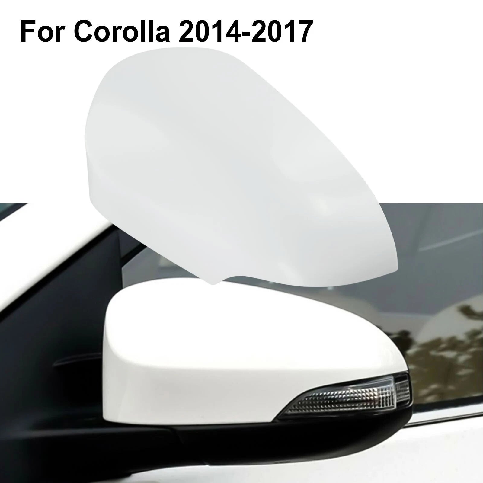 Left Rear View Side Mirror Cover Cap for Toyota Corolla (2014–2018)