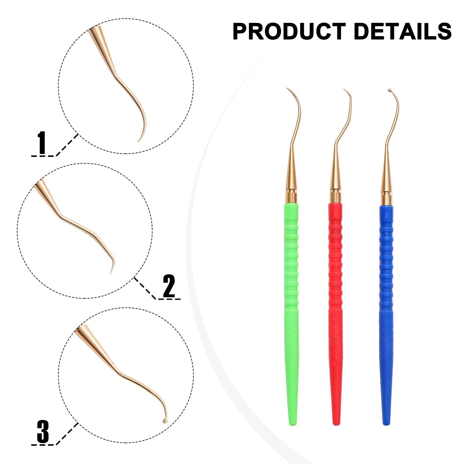 3 Piece O-Ring Remover Kit for Scuba Diving Equipment