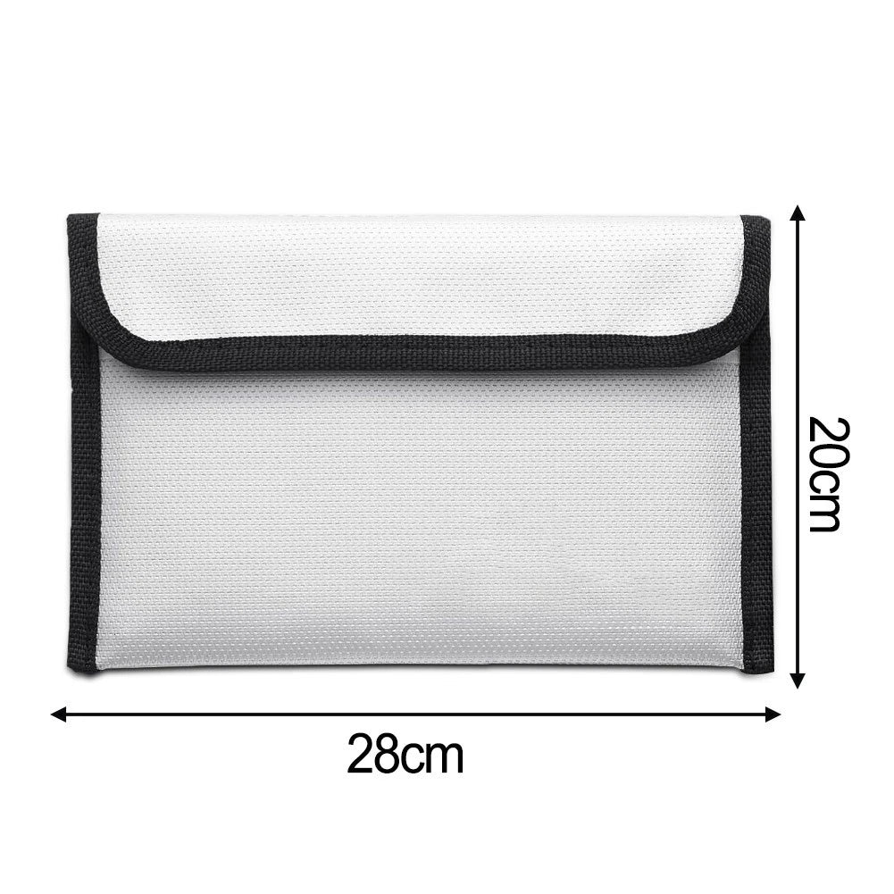 Fireproof Storage Bag for Home - Fire-resistant Document Bag, Zipper Closure
