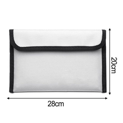 Fireproof Storage Bag for Home - Fire-resistant Document Bag, Zipper Closure