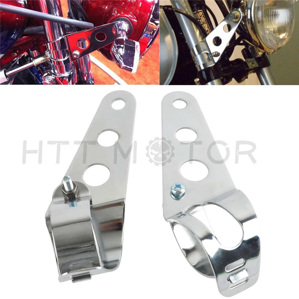 Headlight Mounting Brackets for Universal Motorcycles (28mm-38mm)