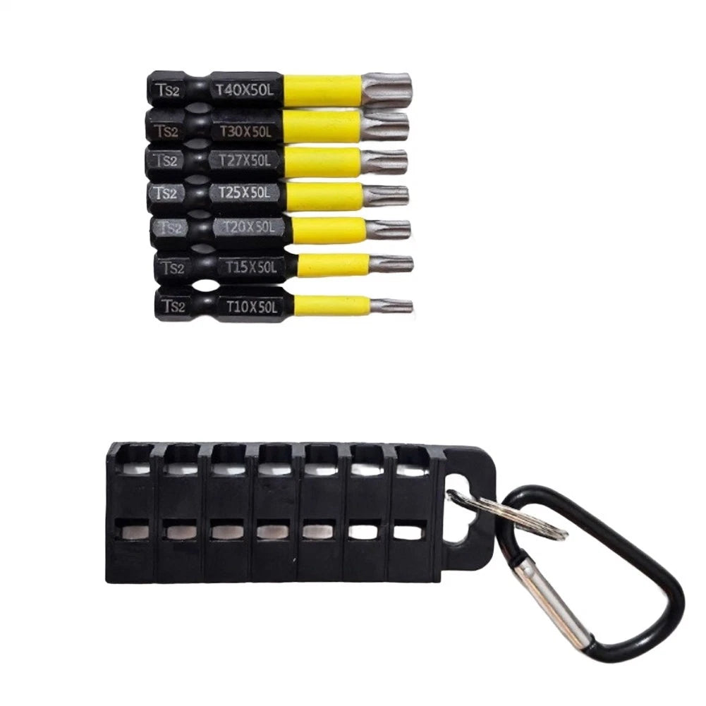 7 Pieces Impact Torque Screwdriver Bit Set for Electric Screwdriver