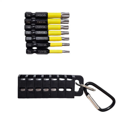 7 Pieces Impact Torque Screwdriver Bit Set for Electric Screwdriver