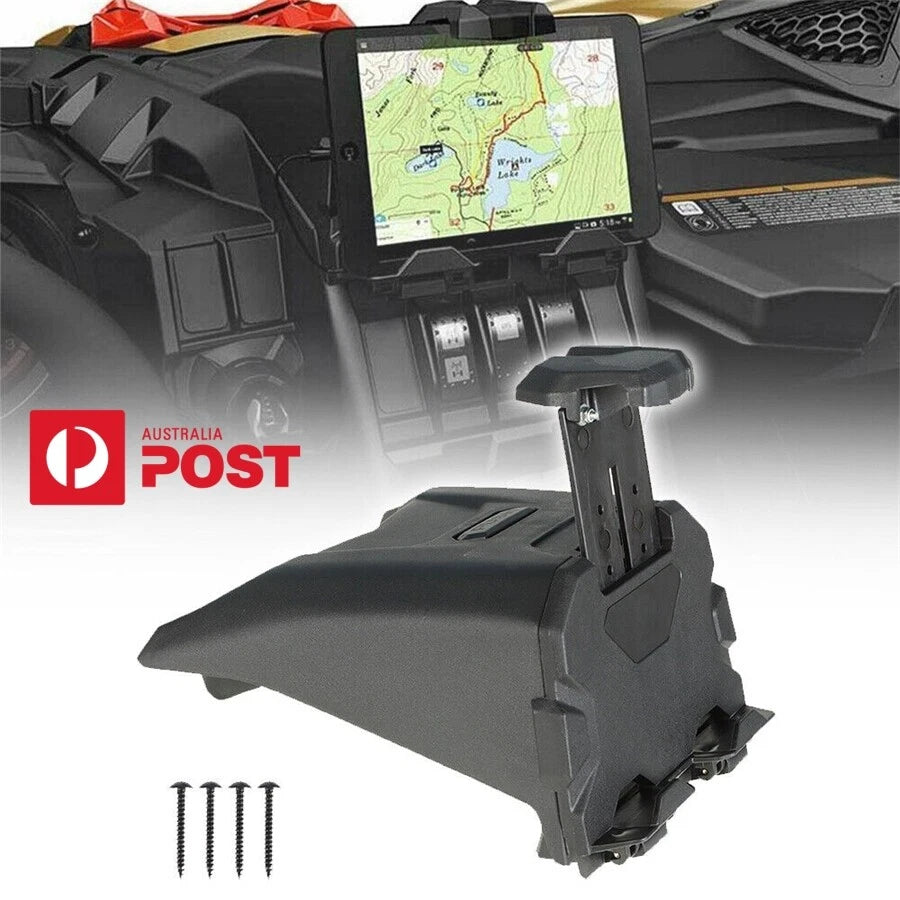 Electronic Device Holder with Storage Box for Can Am Maverick X3 (2017–2022)