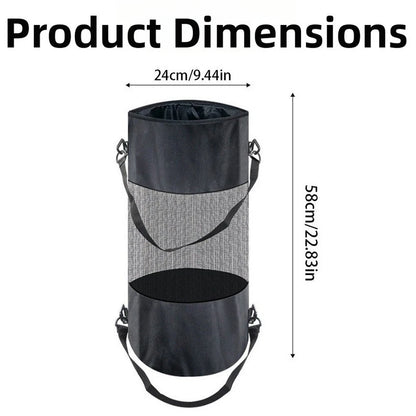 24x58cm Hanging Trash Bag with Hook for Outdoor Camping