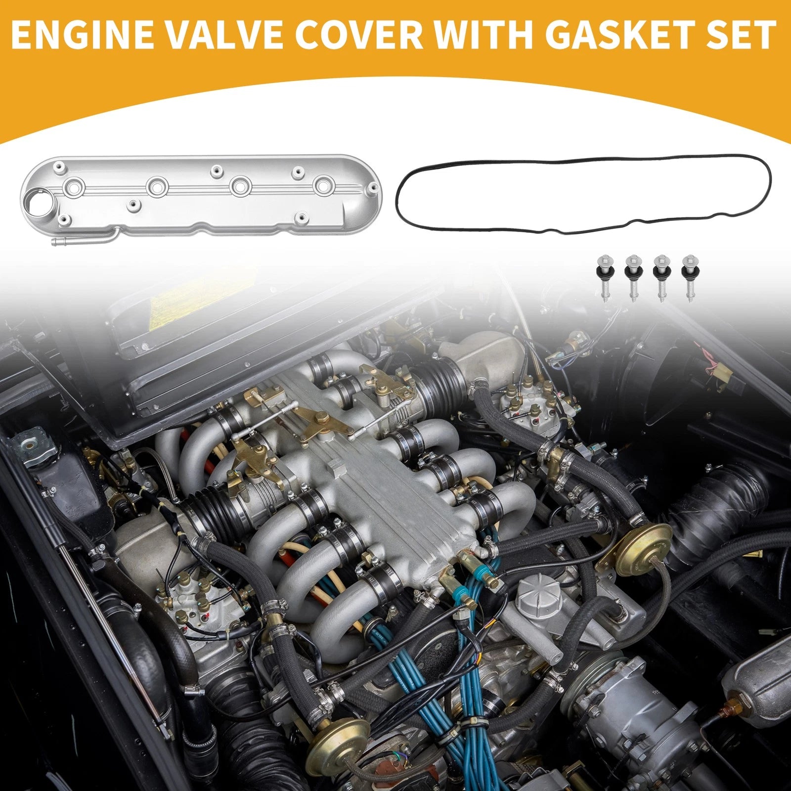 Engine Valve Cover Gasket Replacement for Chevrolet Tahoe (2000–2008) 1 Set