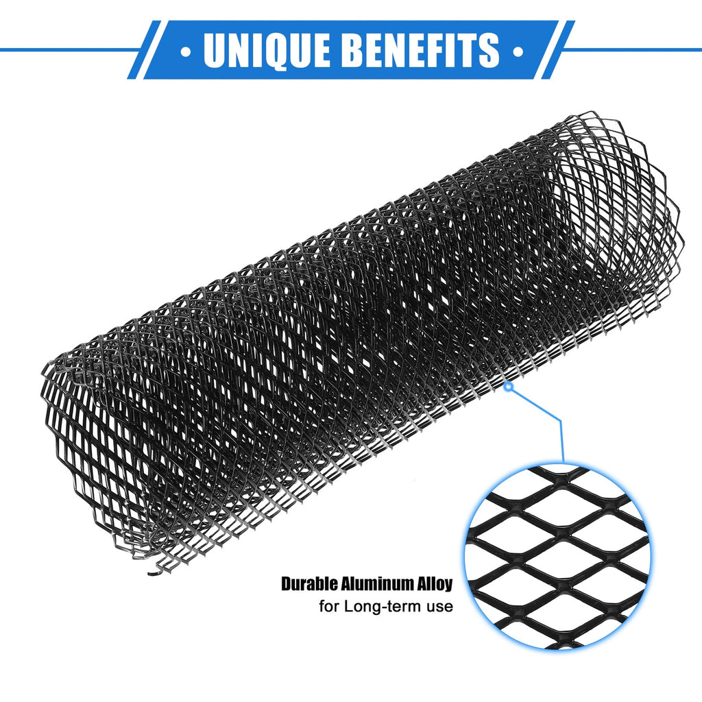 Grill Mesh Sheet 100x33cm for SUV (Black)