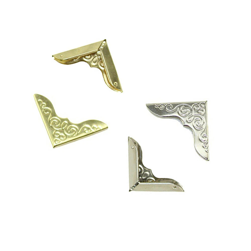 24pcs Metal Book Corner Protectors for Scrapbooking (23mm x 23mm)