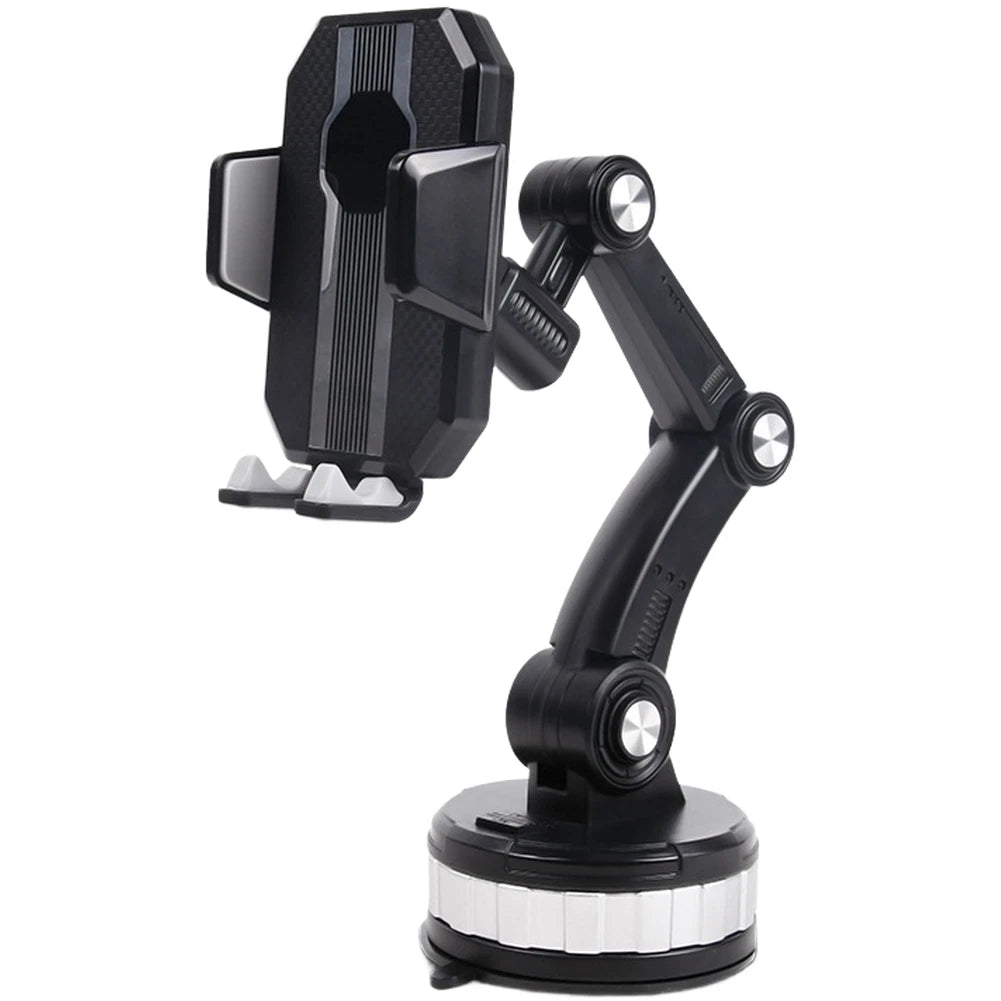 Car Phone Holder for Dashboard with Adjustable Arm and 360 Degree Rotation