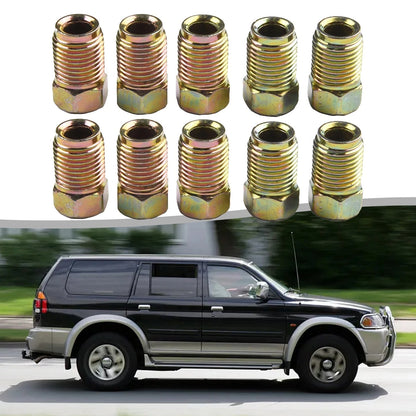 Set of 4 Bronze Tone M10x1.0 Car Nuts for