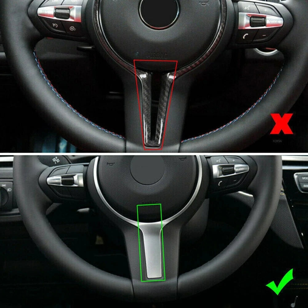 ABS Carbon Steering Wheel Cover Trim for BMW F Chassis (2012–2020)